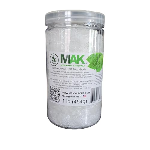 Menthol Crystals 1 lb - Pure Organic Mint Aromatherapy & Craft Use