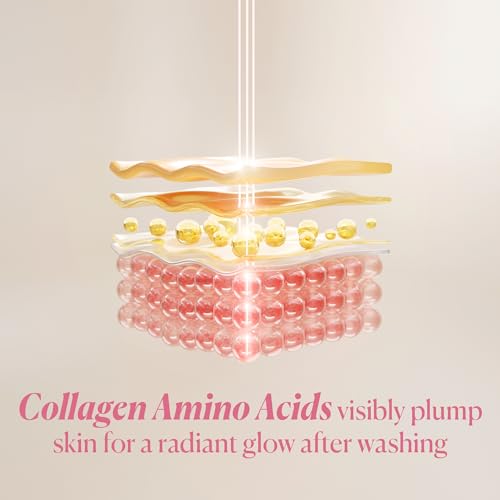 Unscented Collagen Face Cleanser for Women - Hydrating & Exfoliating Moisturizer