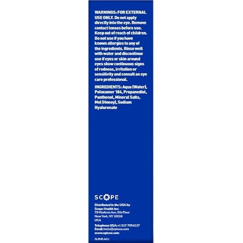 Optase Life Sensitive Eye Makeup Remover Tea Tree Oil Eyelid Wipes, Box of 20