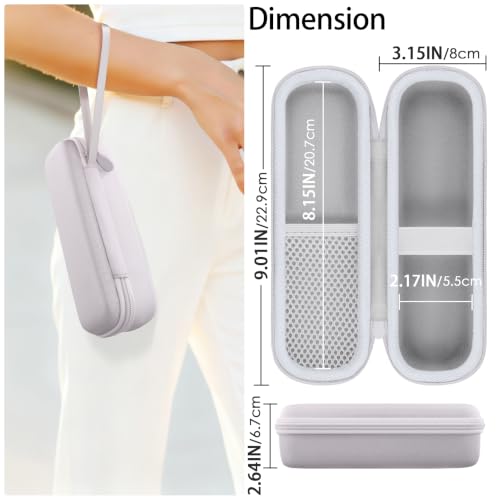 Travel Hard Case for medicube Booster Pro X2 - White, 7-in-1 Beauty Device