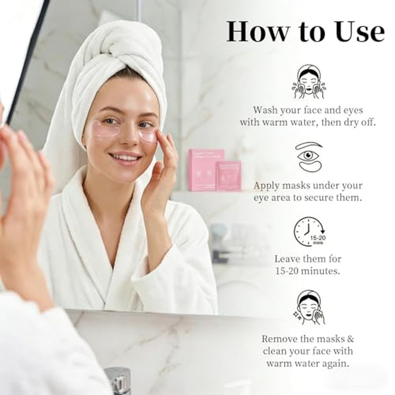 16 Pairs Instalift Pdrn & Collagen Eye Patches£¬Instant Anti-Wrinkle Eye Mask for Dark Circles & Puffy Eyes£¬Hydrogel Undereye Patches with Hyaluronic Acid£¬Quick Fix & Long-Term Care ? (2)