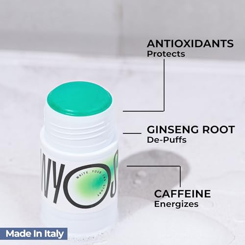 WYOS Face Cleanser Stick for Men ? Hydrating Glycerin Formula Deep Cleans Without Drying, Removes Sweat, Oil & Dirt, Gentle on Sensitive Skin, Solid Facial Wash, Leak-Proof & TSA-Friendly 3 Pack