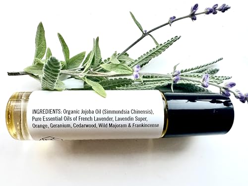 French Lavender Essential Oil Roll-On - Botanical Calm Perfume for Men & Women