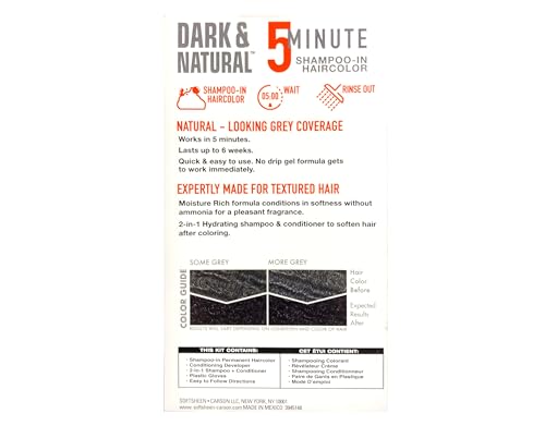 Dark & Natural Men’s Hair Color Cream - Black, 3 Pack, Ammonia-Free