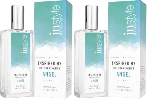 Women’s Vegan Paraben-Free Eau de Toilette Inspired by Thierry Mugler Angel 3.4oz Pack of 2