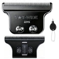 2215 Adjustable Zero-Gap T Blade Replacement for Wahl 5 Star Detailer Li Trimmer Models 8081/8171 (Black)