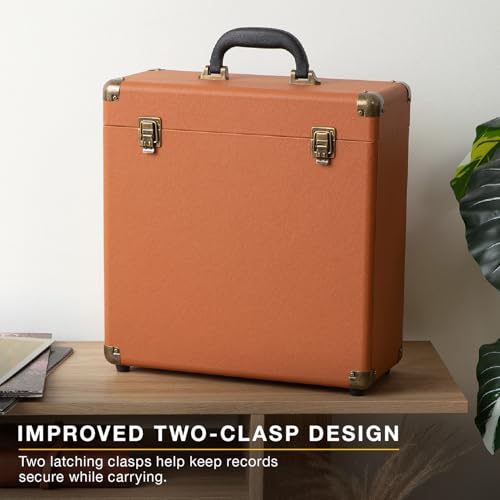 Collector II Vinyl Storage Case by Victrola (Black) Holds 30+ LPs