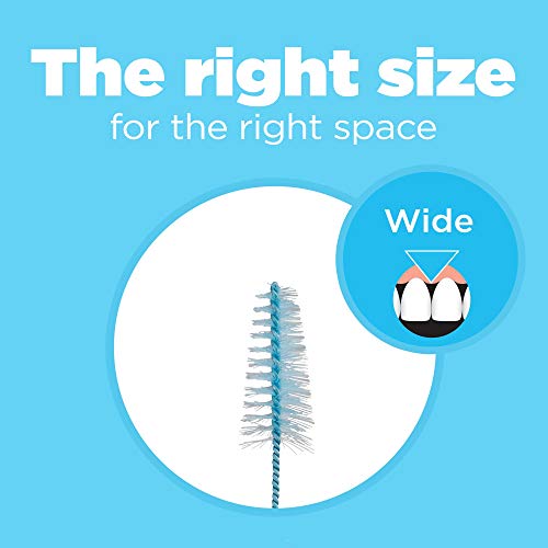 Interdental Brush Refills - Wide Go-Betweens for Plaque Removal, 2 Pack, 18 Packs