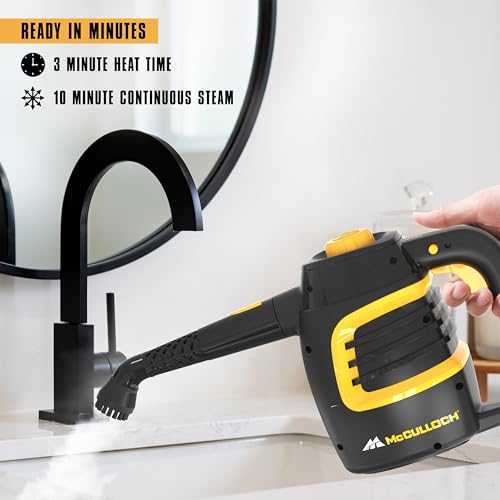 Handheld Steam Cleaner MC1230 with 11 Accessories & 10-Minute Runtime