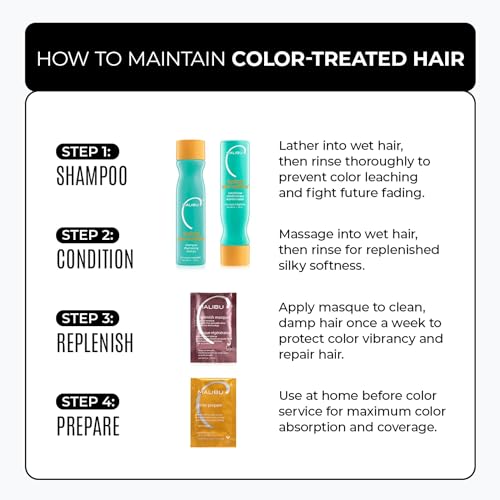 Malibu C Replenish Hair Masque - Deep Hydrating Conditioner - 12 Pack of All Hair Types & Textures