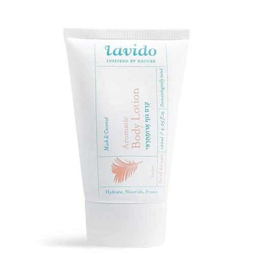 Lavido - Natural Aromatic Body Lotion | Clean, Non-Toxic Skincare (Musk & Coconut, 4.05 fl oz | 120 ml)