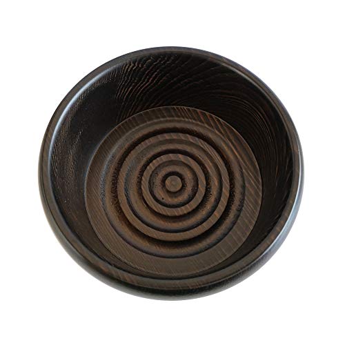 Wooden Shaving Bowl Made in Italy - Handcrafted Beechwood for Wet Shaving