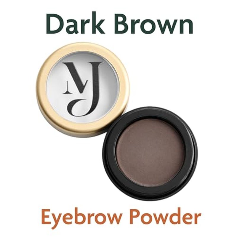 Dark Brown Eyebrow Powder ? Long-Lasting, Waterproof, Smudge-Proof Brow Powder for Natural, Defined Brows ? Vegan & Cruelty-Free Eyebrow Makeup by Marie-Jos? - Made in USA