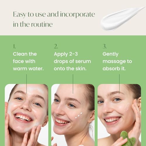 PLANTIFIQUE Korean Jojoba Oil & Hyaluronic Acid Face Massage Serum ? Hydrating Anti-Aging Collagen & Niacinamide Formula ? Perfect for Gua Sha Facial Massage ? Gift for Men & Women