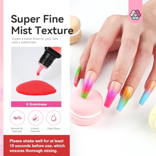 SAVILAND Airbrush Gel Nail Polish & Airbrush Cleaner Instant Cleaning