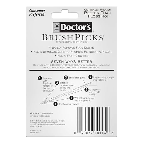Interdental Toothpicks Soft Rubber Dental Picks for Gum & Teeth Cleaning - 275 Count Pack of 12