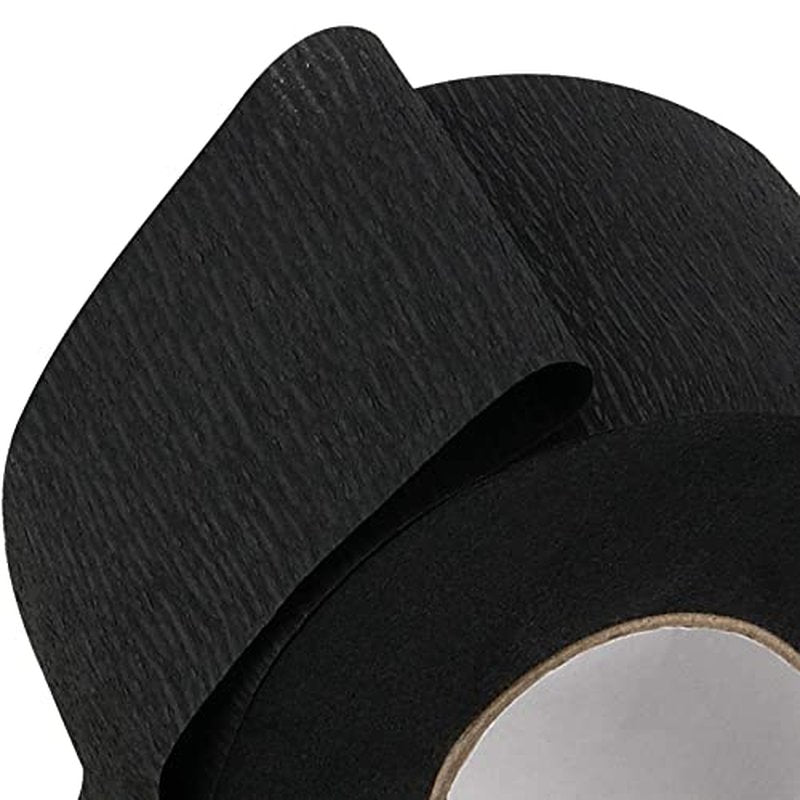 10 Rolls Disposable Barber Paper Neck Strips, 1000 Strips Professional Stretchy Paper Neck Band, Protector Stretchy Strips Cutting Accessories for Hair Cut, Beauty Salon, Black and White