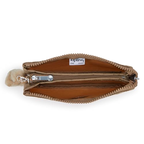 Kipling Women's Creativity Large Pouch - Early Tan Travel Organizer, Cosmetic & Makeup Bag