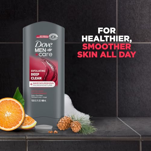 Men's Exfoliating Body and Face Wash Pack - Deep Clean, Nourishing MicroMoisture