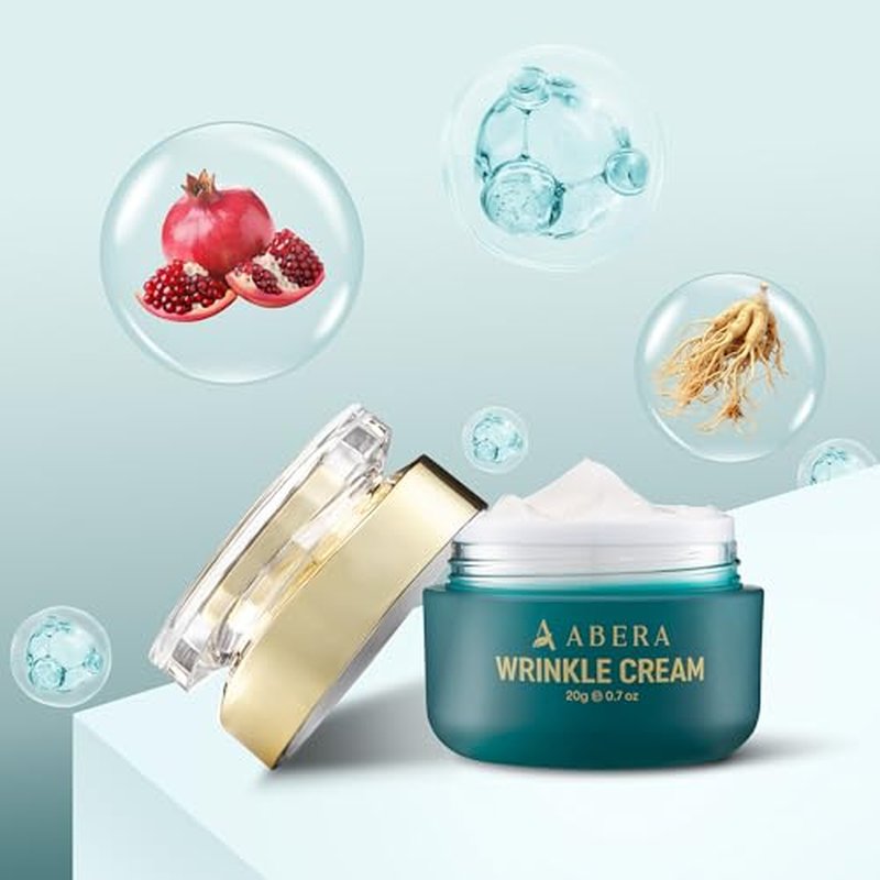 ABERA Anti-Wrinkle Face Cream, Anti-Aging Moisturizer for Fine Lines & Wrinkles, Hydrating Face Cream for Sensitive Skin, 0.7oz