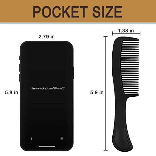 5.9 Inch Bulk Hair Combs Pack of 200 - Individually Wrapped for Women & Kids