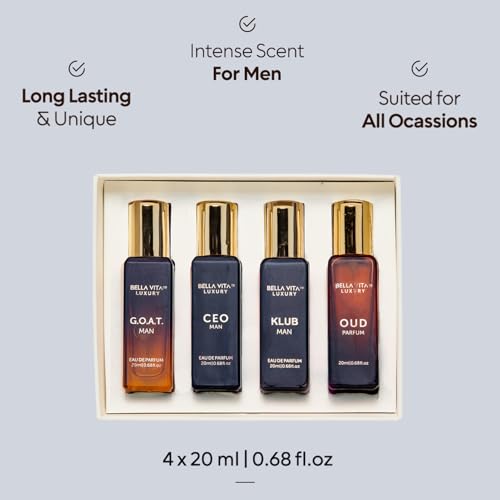 BellaVita Luxury CEO Men's Gift Set | Long-Lasting Fragrance with Lemon, Lavender & Oud