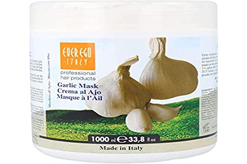 Garlic Hair Mask for Damaged, Colored & Bleached Hair - 1L Tub - Repair & Hydrate