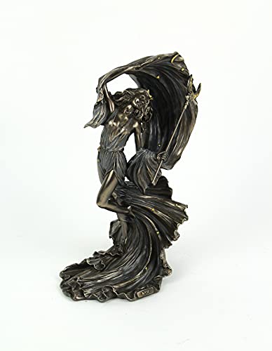 Greek Goddess Nyx Cold Cast Bronze Resin Sculpture Statue - Mythology Figurine