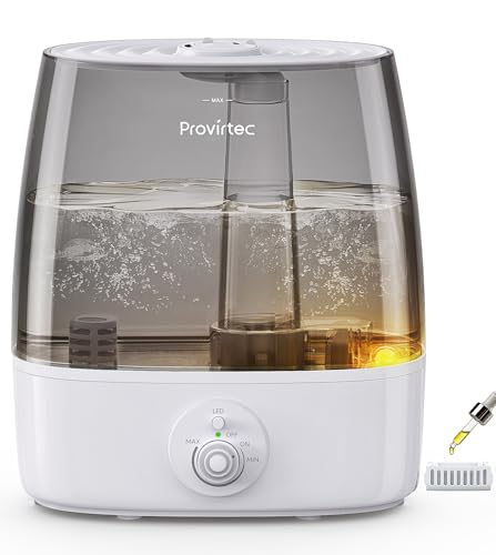 Large Room Humidifier with 6.5L Tank, Top Fill, Aromatherapy & Night Light