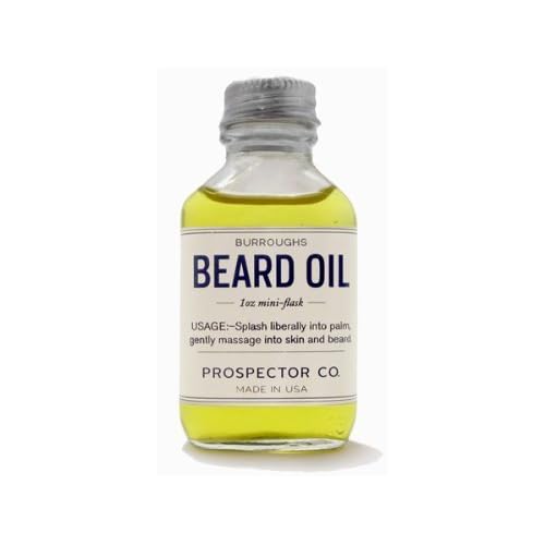 Prospector Co. Beard Oil 1oz Mini Flask by Burroughs