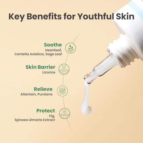 Calming Face Moisturizer with Heartleaf Extract - Soothing, Hydrating, Vegan Korean Skin Care