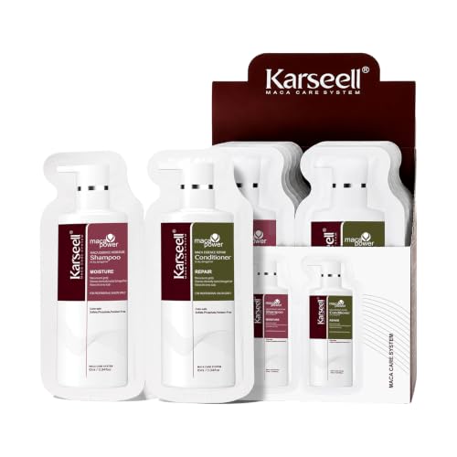 Karseell Hydrating Shampoo & Conditioner Trial Set - 24 x 10ml Travel Packs