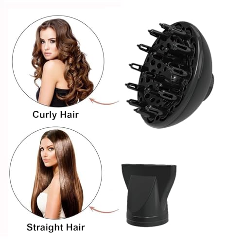 2000W Professional Hair Dryer with Diffuser & Nozzle – Fast Drying for Salon & Home Use
