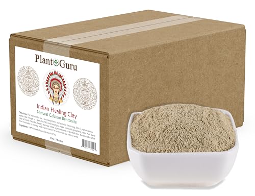 Plant Guru Calcium Bentonite Clay Powder for Skin & Body Detox - 5 lbs