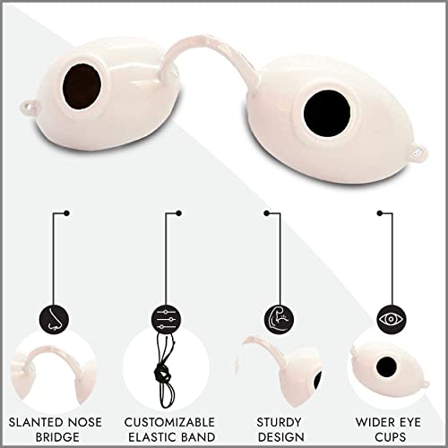 Super Sunnies UV Eye Protection, FDA Compliant Eyeshields, Tanning Bed Goggles, Red Light Theraphy Glasses with Clear Case