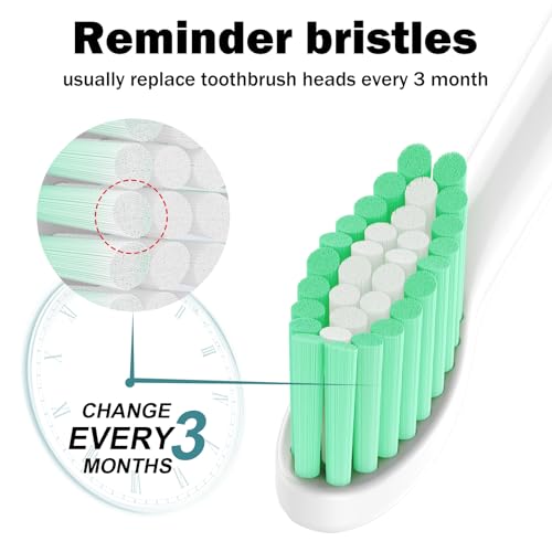 12 Pack Replacement Toothbrush Heads for Sonicare Electric Toothbrushes - Compatible with E-Series, Essence, Elite, Xtreme, and More - Blue Bristles with Protective Covers