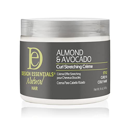 Natural Almond & Avocado Curl Stretching Cream 16 Fl Oz - All Curl Types