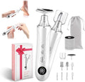 Electric Nail Drill Kit Cordless White with Pouch - Professional Pedicure Set