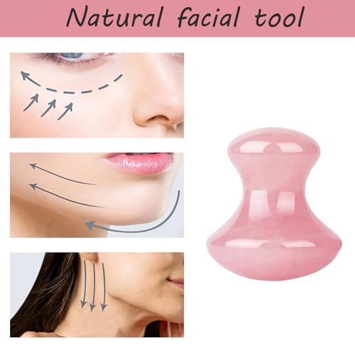 ideayard Gua sha Stone 2Pcs Jade Eye Massage Facial Tool Smooth Cute Shaped Scraping for Women SPA Lift Remove Wrinkles Skin Care Gift