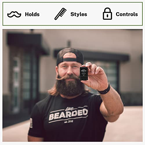 Medium Hold Mustache Wax Stick - Unscented, 0.35 oz - Live Bearded