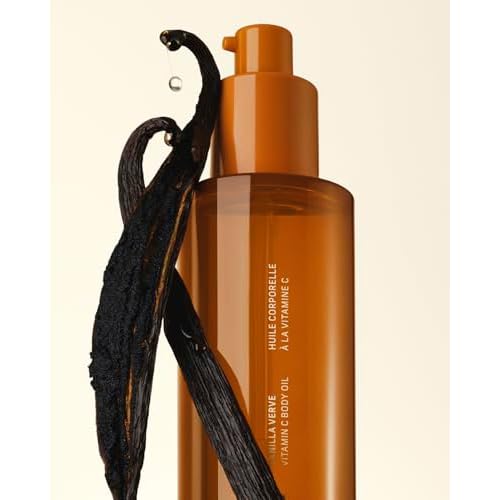 CYKLAR Vitamin C Body Oil for Women and Men. Moisturizing Vanilla Verve & Body Wash Bundle