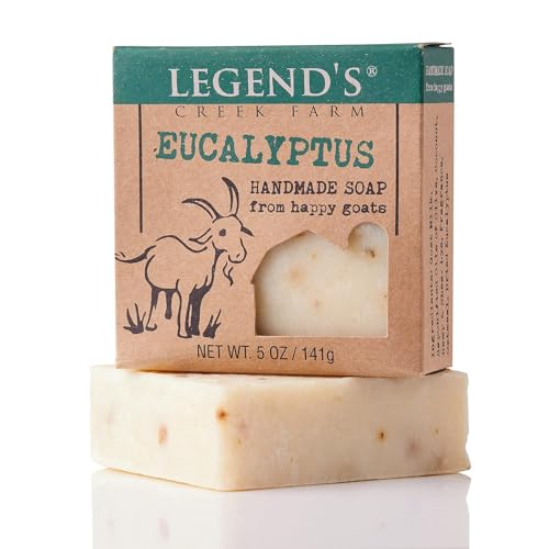 Eucalyptus Goat Milk Soap Bar - 5 Oz Pack of 3 Natural & Cruelty-Free