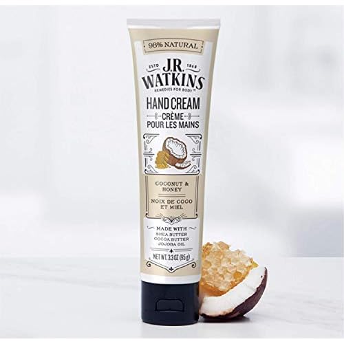 J.R. Watkins Hand Cream, Coconut, 3.3 Ounce (Pack of 4)