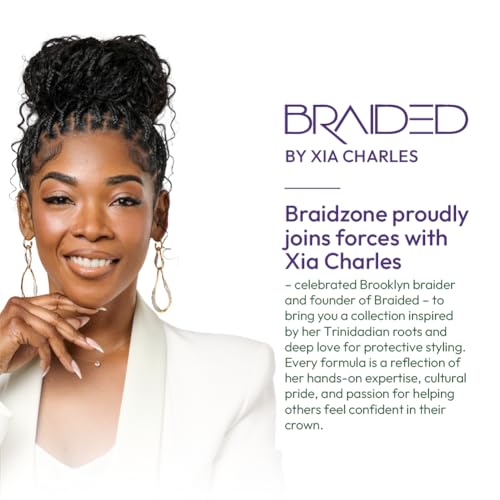 ORS Olive Oil Braidzone Edge & Braiding Gel with Lavender, Acai & Biotin for Hair & Scalp 8 oz (Pack of 3)