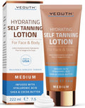 Self Tanner Lotion with Cocoa & Shea Butter for Face & Body - 7.5oz