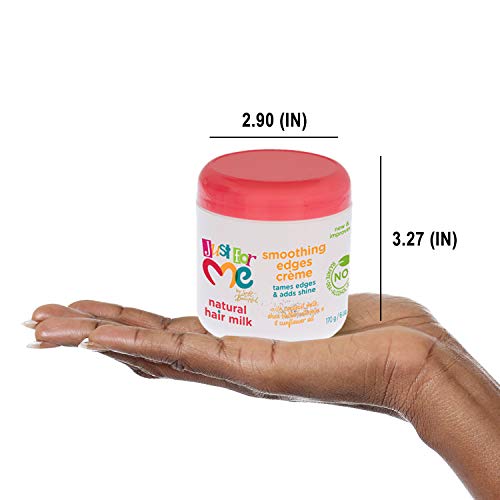 Just For Me Natural Hair Milk Edges Creme 6oz Pack of 3 - Smoothing & Shine