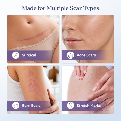 Medical Grade Silicone Scar Gel 1.7oz Pack of 2 - Fragrance-Free, Fast-Drying, Sensitive Skin
