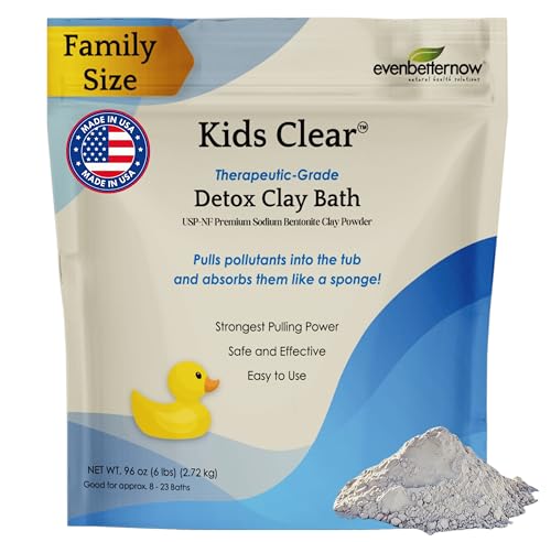 Kids Detox Clay Bath - 96 Oz Sodium Bentonite for Gentle Cleansing - Variation of THIS listing