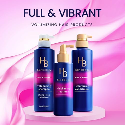 Full & Vibrant Hair Growth Set - Volumizing Shampoo, Conditioner & Thickening Treatment - 32 Fl Oz