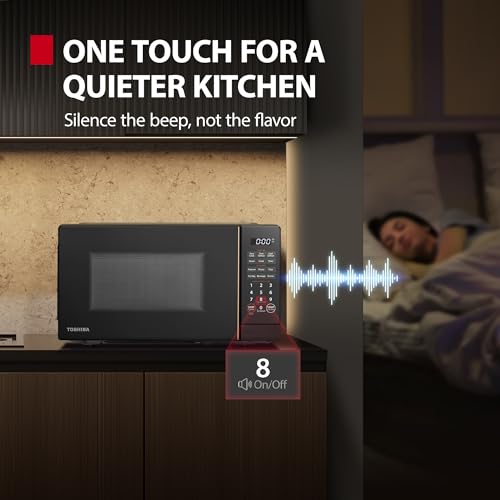 Countertop Microwave Oven 0.7 Cu Ft Black - 700W with ChefDefrost & 6 Auto Menus